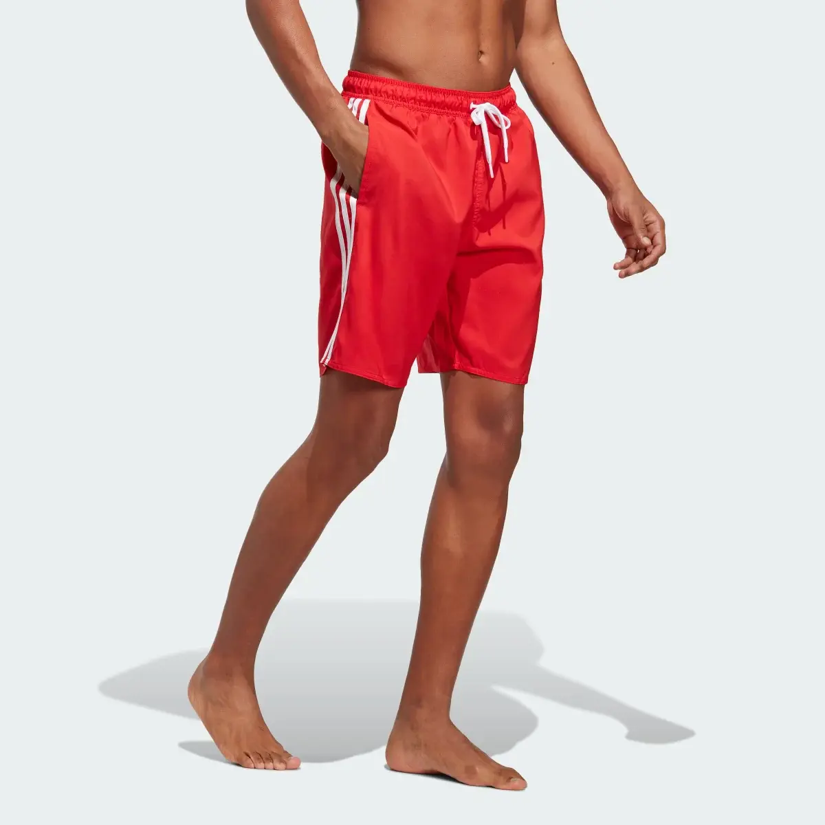 Adidas 3-Stripes CLX Swim Shorts. 3