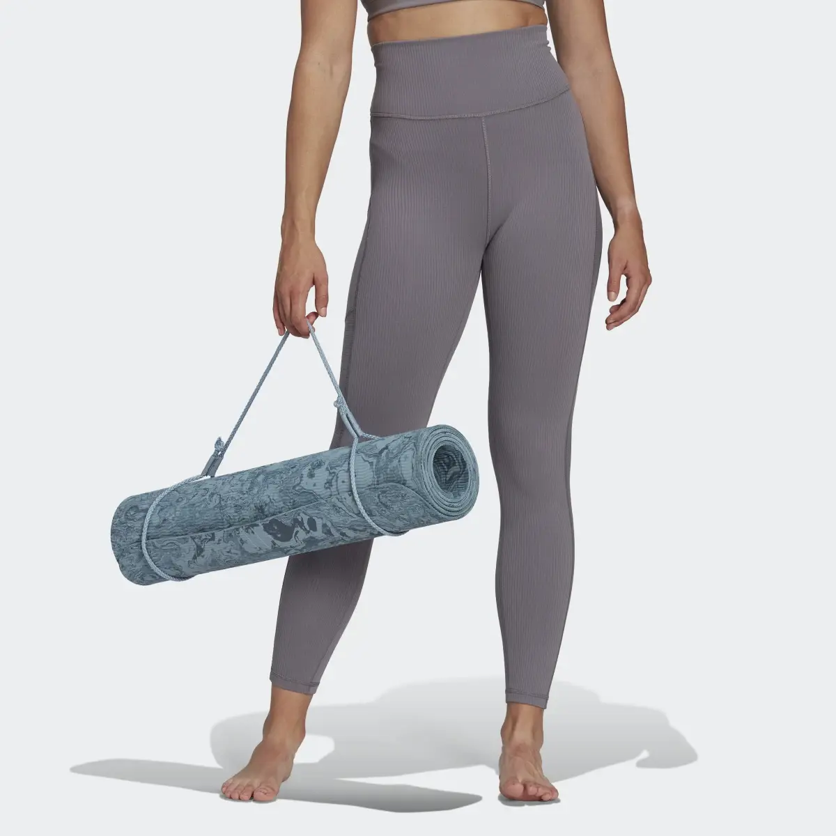 Adidas Yoga Studio Luxe Wind Super-High-Waisted Rib Leggings. 1