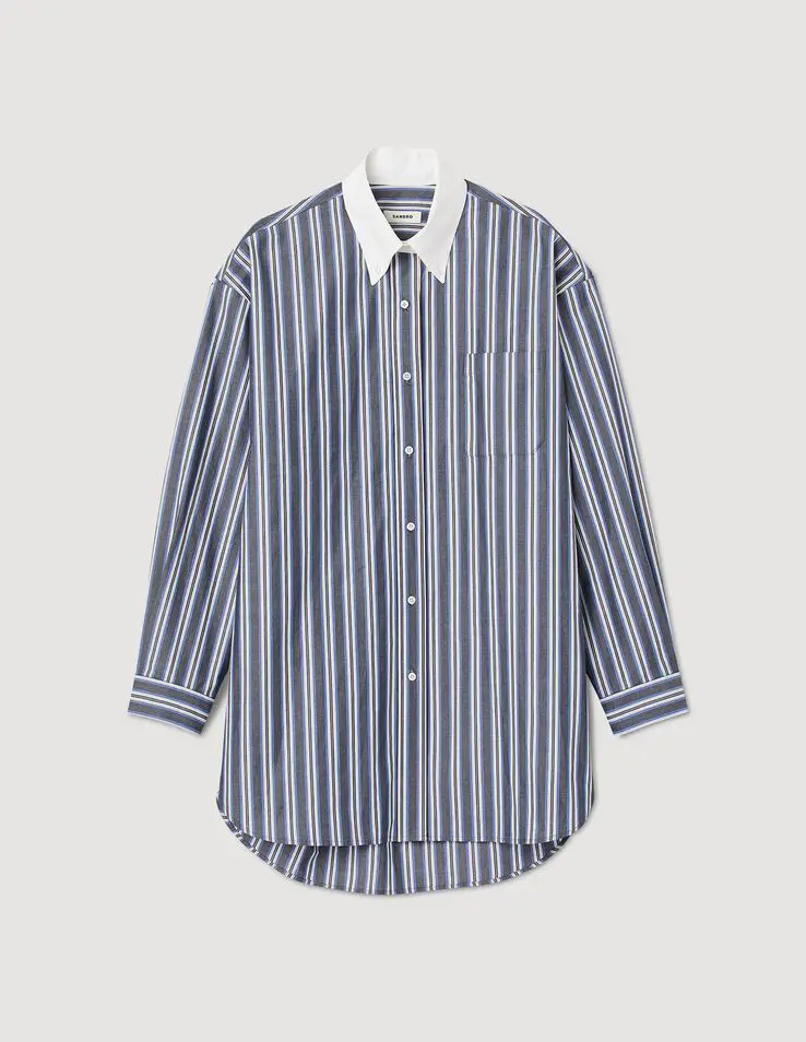 Sandro Oversized striped shirt. 1