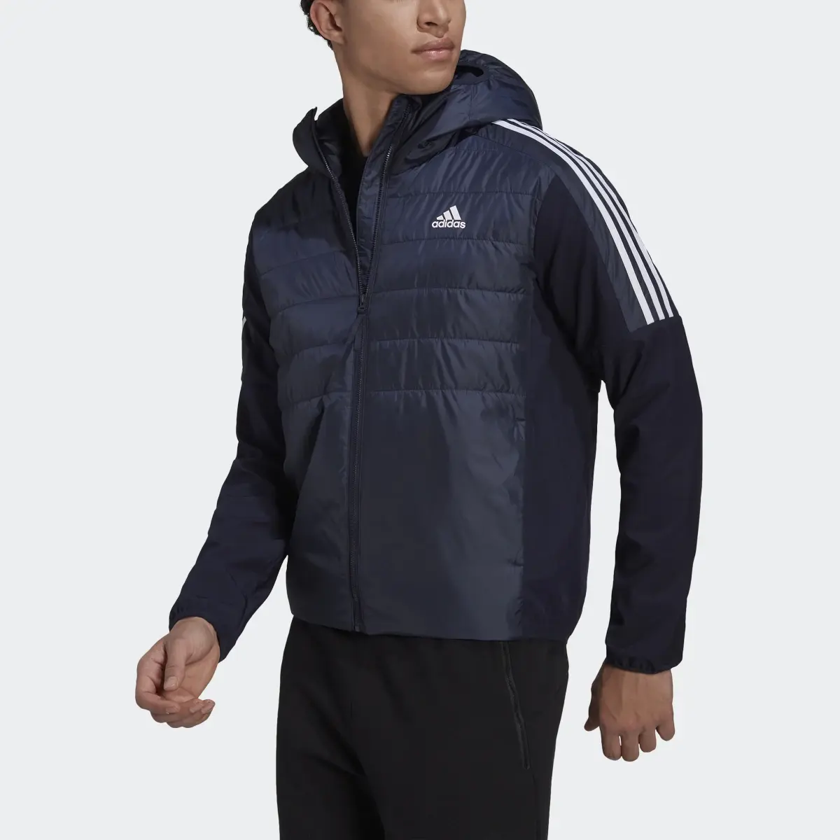 Adidas Essentials Insulated Hooded Hybrid Jacke. 1