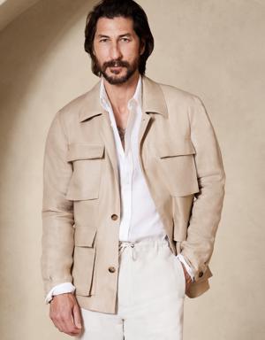 Bastian Linen Jacket beige