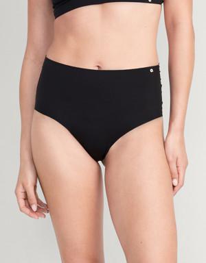 High-Waisted No-Show Bikini Underwear black