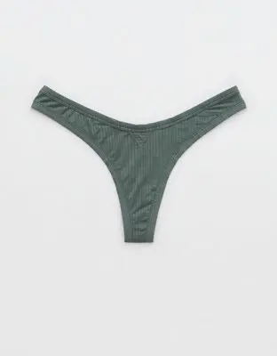 American Eagle Superchill Modal Rib Thong Underwear. 1