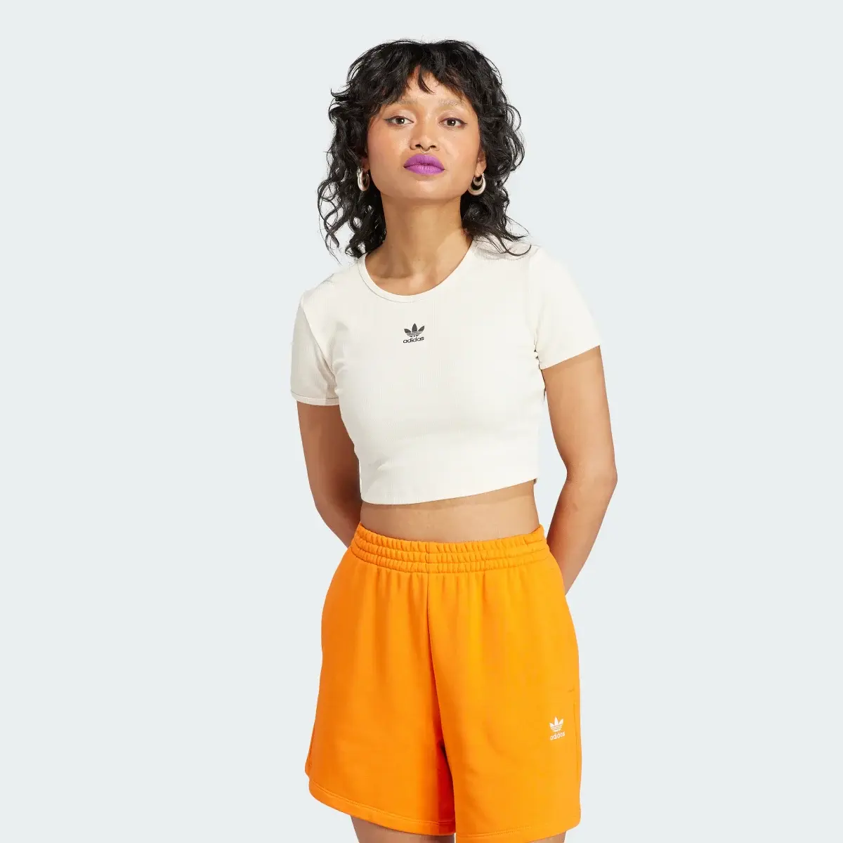 Adidas Essentials Rib Tee. 2