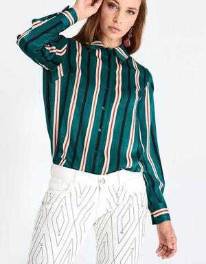 Emerald Striped Button Down