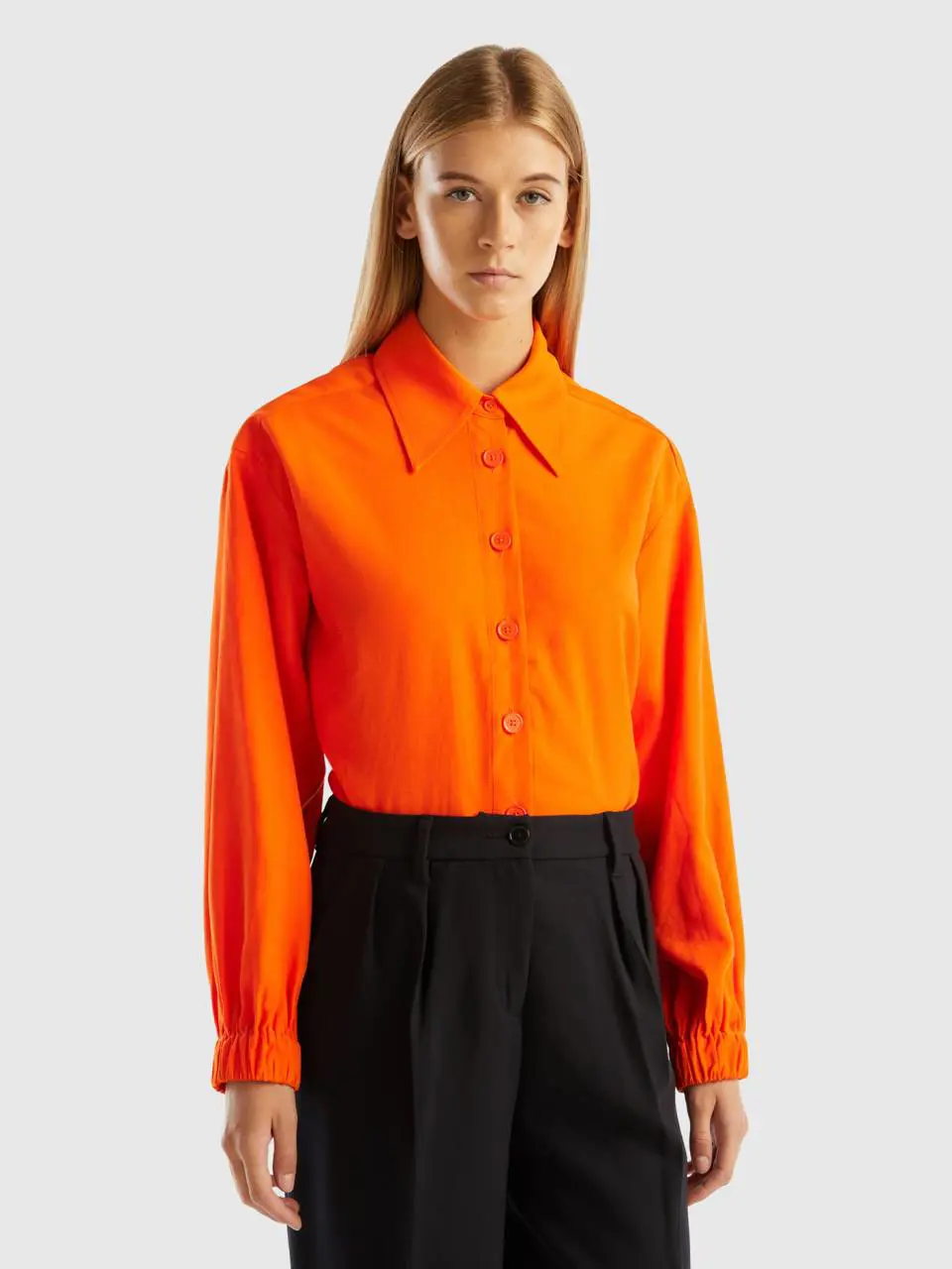 Benetton viscose and linen shirt. 1