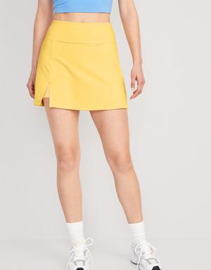 Old Navy Extra High-Waisted PowerChill Skort for Women yellow