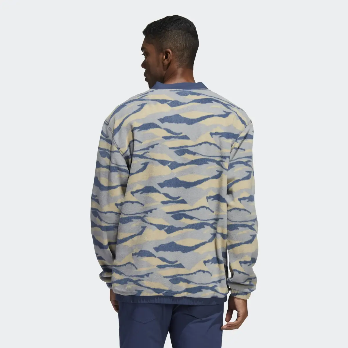 Adidas Texture-Print Crew Sweatshirt. 3