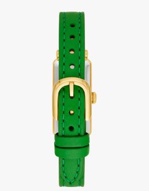 Rosedale Green Leather Watch