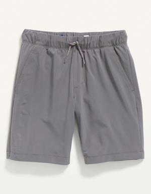 StretchTech Jogger Shorts for Boys (At Knee) gray