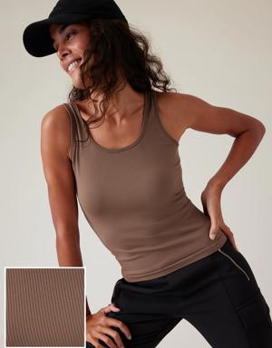 Renew Seamless Scoop Tank beige