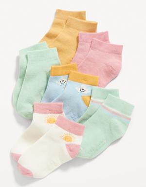 Old Navy Unisex Ankle Socks 6-Pack for Toddler & Baby white