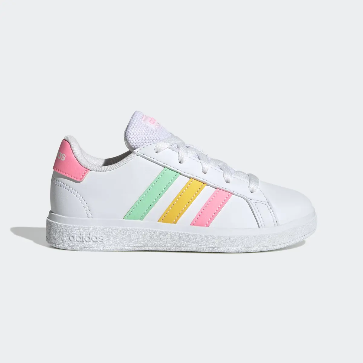 Adidas Grand Court Lifestyle Tennis Lace-Up Shoes. 2