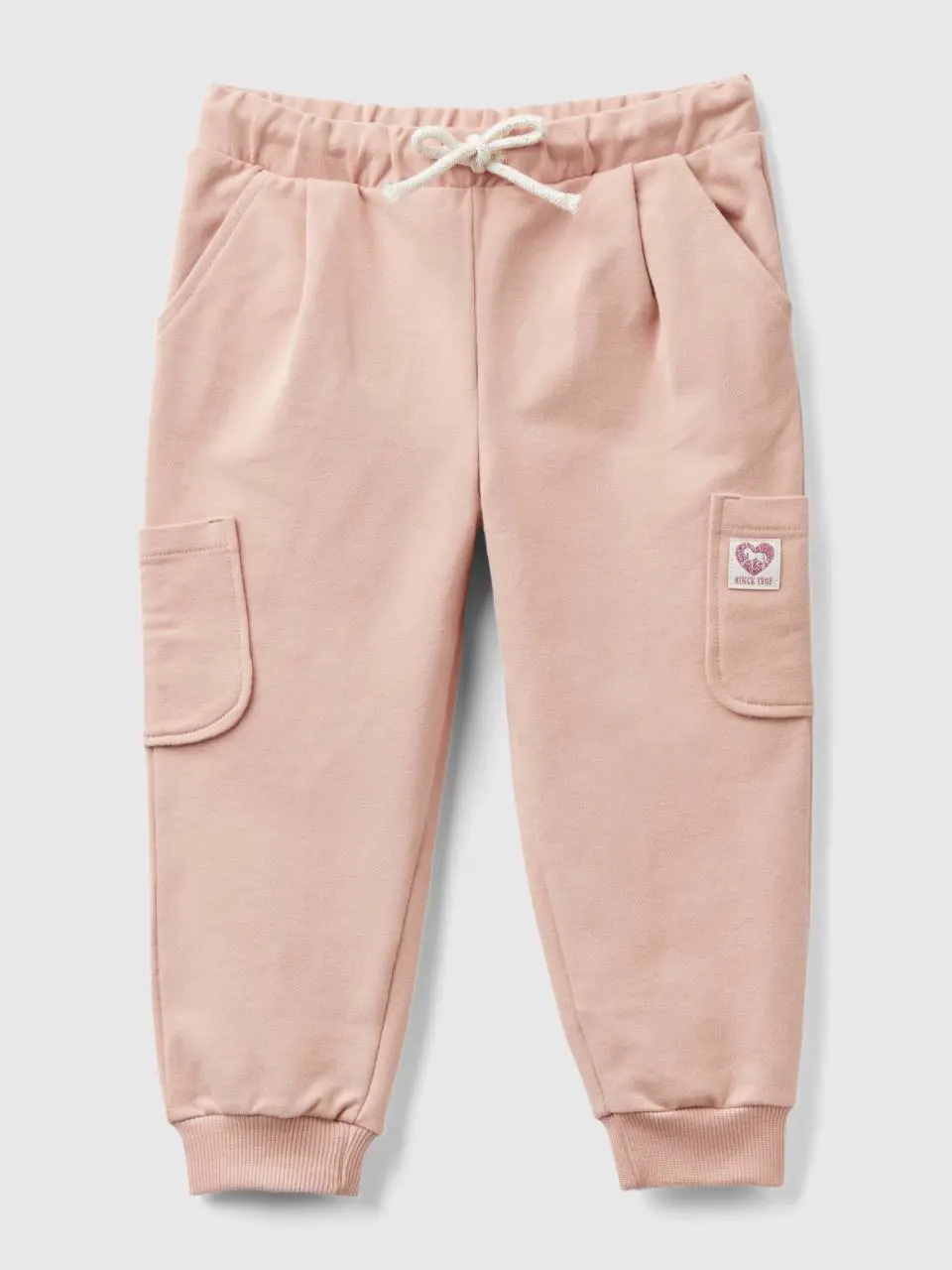 Benetton sweat joggers in organic stretch cotton. 1