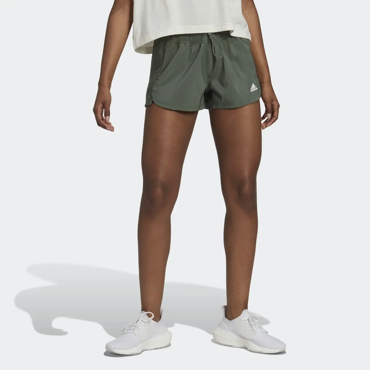 Adidas Perforated Pacer Shorts. 1