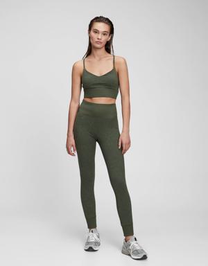 Fit Brushed Tech Jersey Leggings green