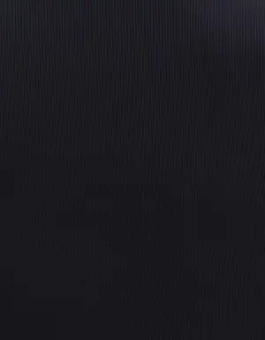 Siyah Cut-Out Detaylı Crop Bluz
