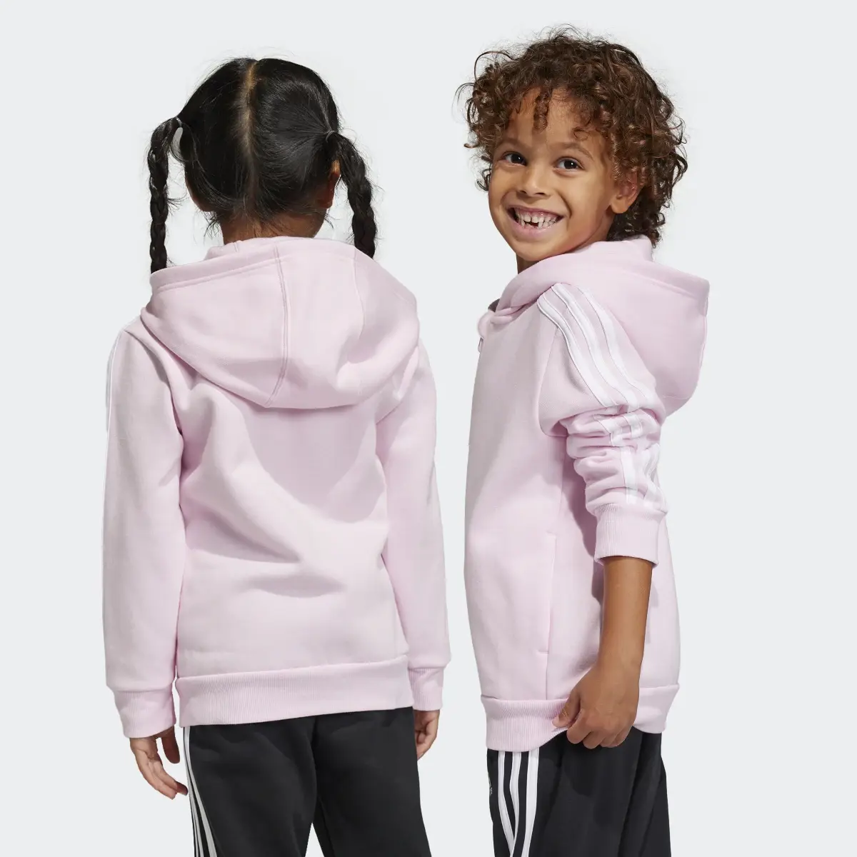 Adidas Essentials 3-Stripes Zip Hoodie. 2