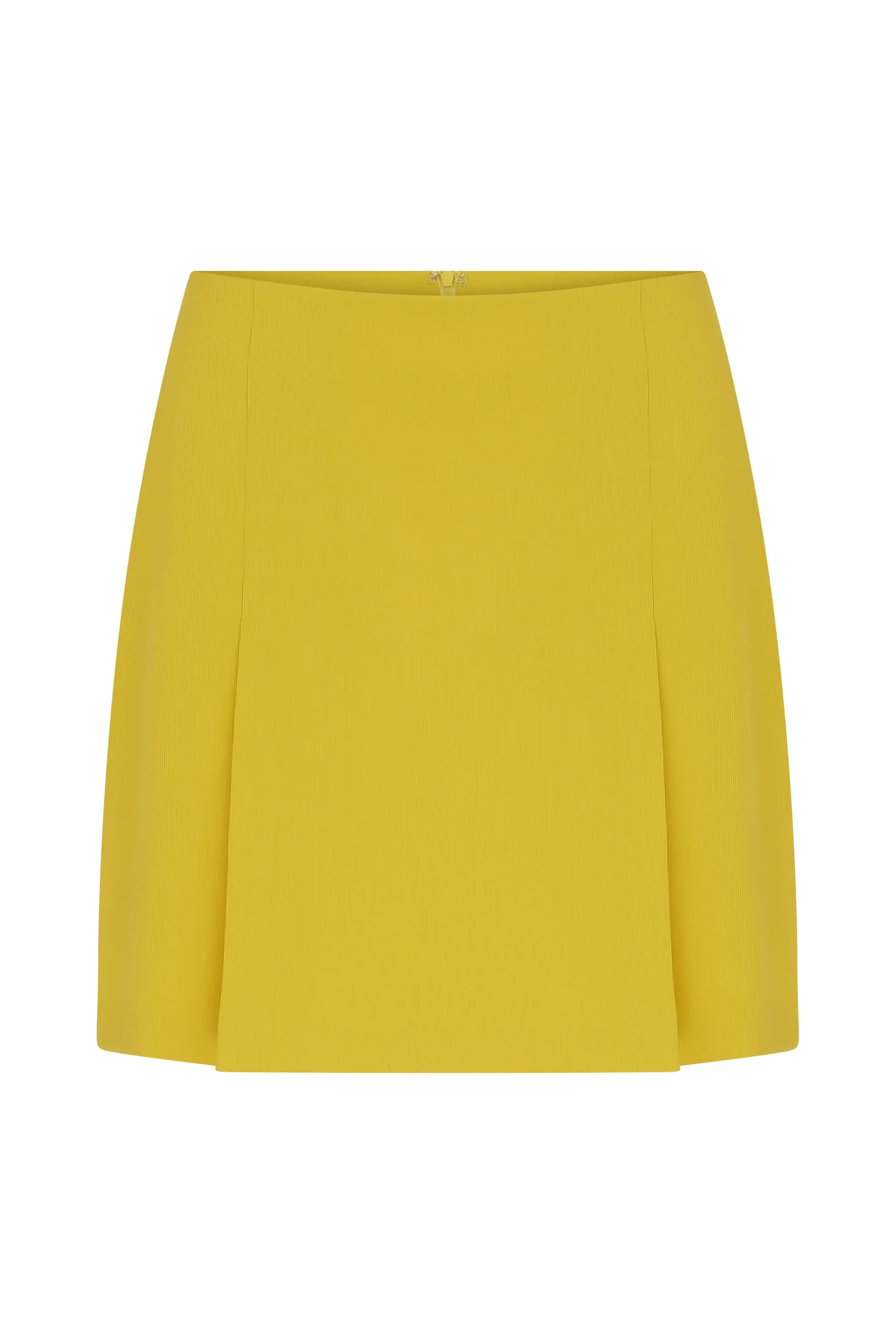 Roman Sunflower Yellow Mini Skirt - 2 / Yellow. 1