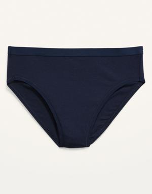 Old Navy High-Waisted Supima® Cotton-Blend Bikini Underwear for Women blue