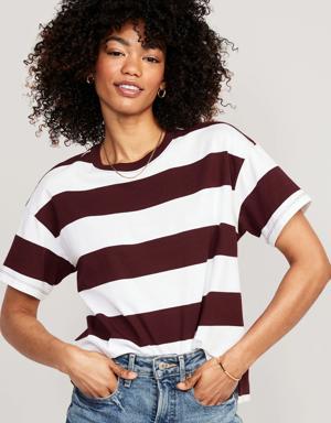 Old Navy Vintage Striped T-Shirt for Women purple