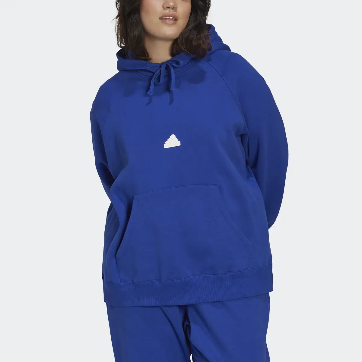 Adidas Oversized Hooded Sweatshirt (Plus Size). 1