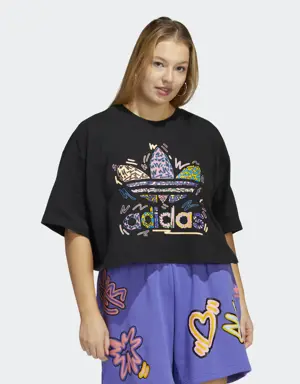 Love Unites Crop Trefoil Tee (Plus Size)