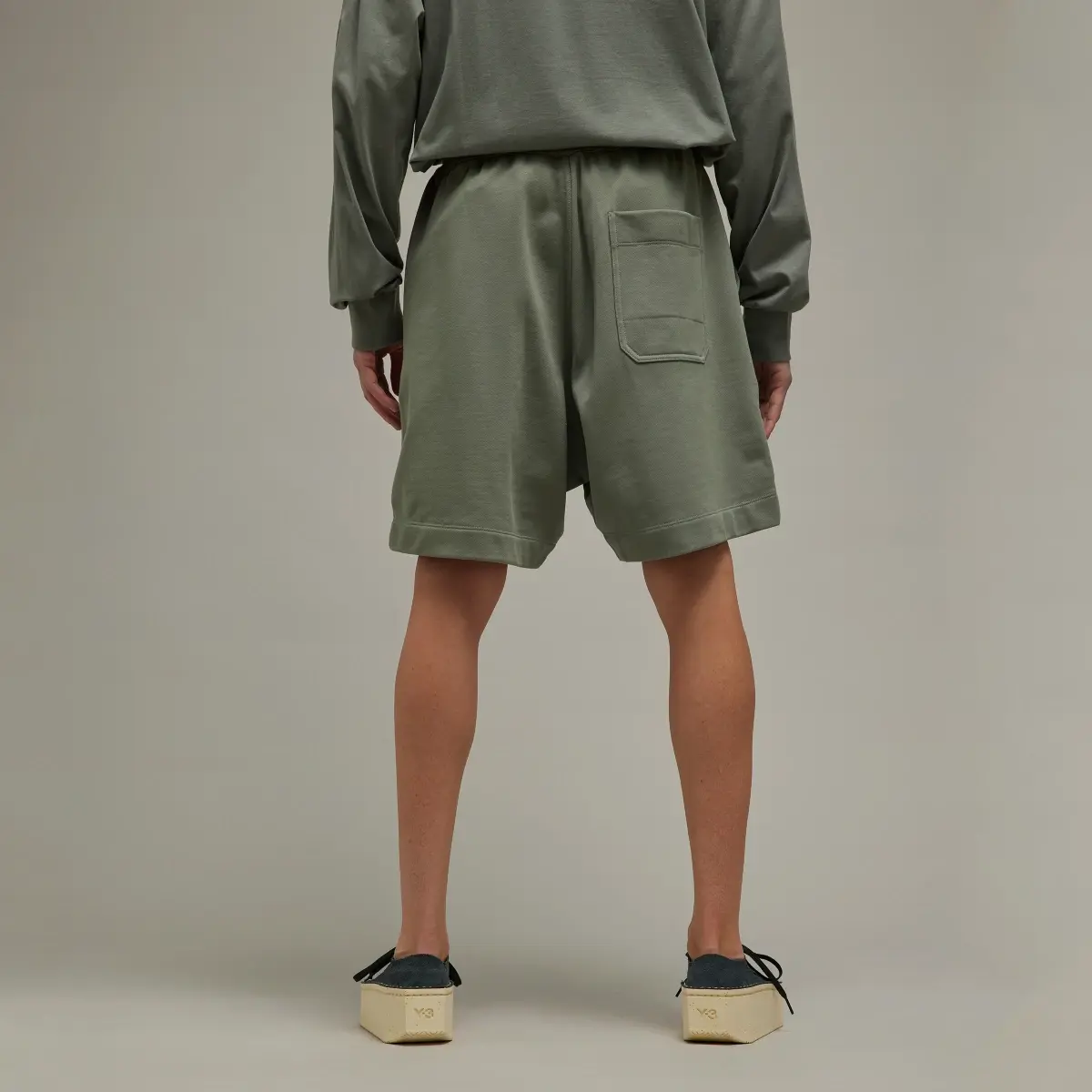 Adidas Y-3 Organic Cotton Terry Shorts. 3