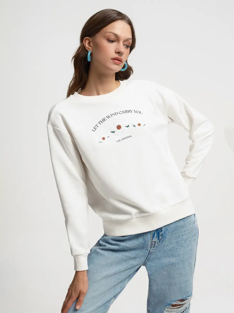 Loft Oversize Kadın Sweatshirt. 2