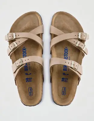 American Eagle Birkenstock Women's Franca Soft Footbed Sandal. 1