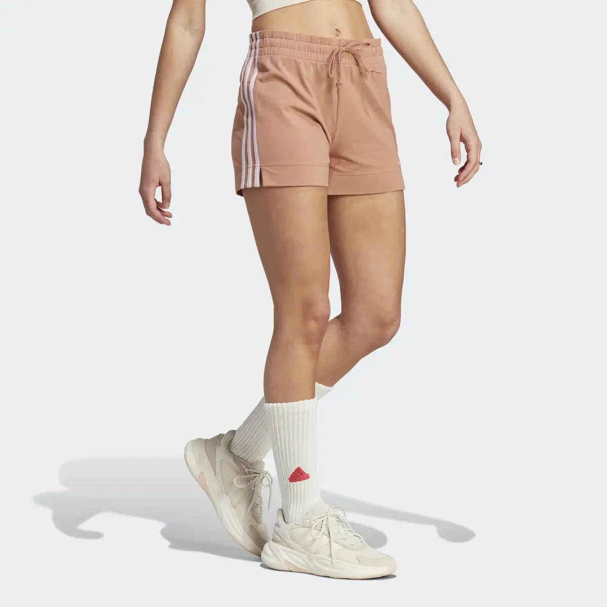 Adidas Essentials Slim 3-Stripes Shorts. 3