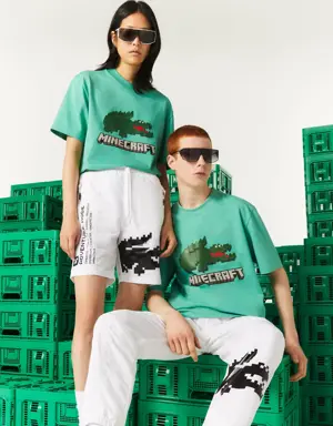 Lacoste Playera unisex Lacoste x Minecraft en algodón orgánico estampado