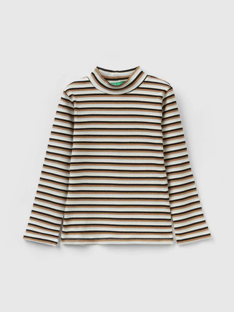 Benetton striped turtleneck t-shirt. 1