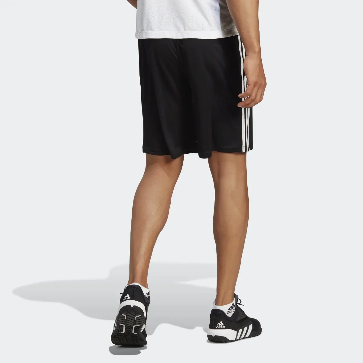 Adidas Train Essentials Piqué 3-Stripes Training Shorts. 2