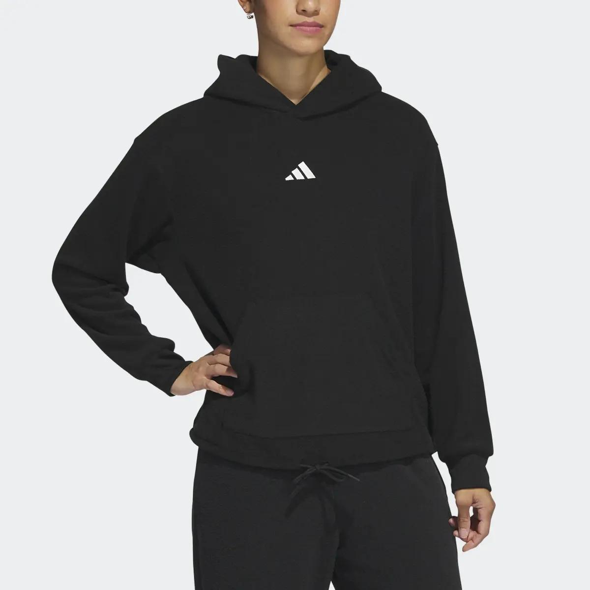 Adidas Select Crop Hoodie. 1