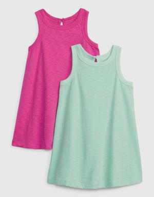 Toddler Swing Tank Dress (2-Pack) pink