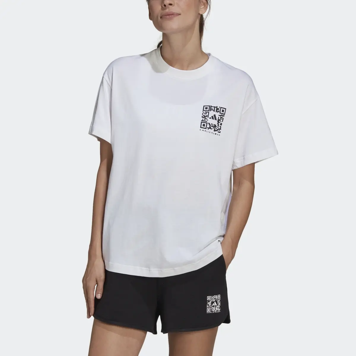 Adidas x Karlie Kloss Crop T-Shirt. 1