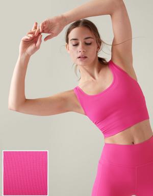 Athleta Aurora Seamless Scoop Crop Tank pink