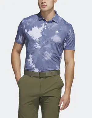 Playera Polo de Golf Flower Mesh