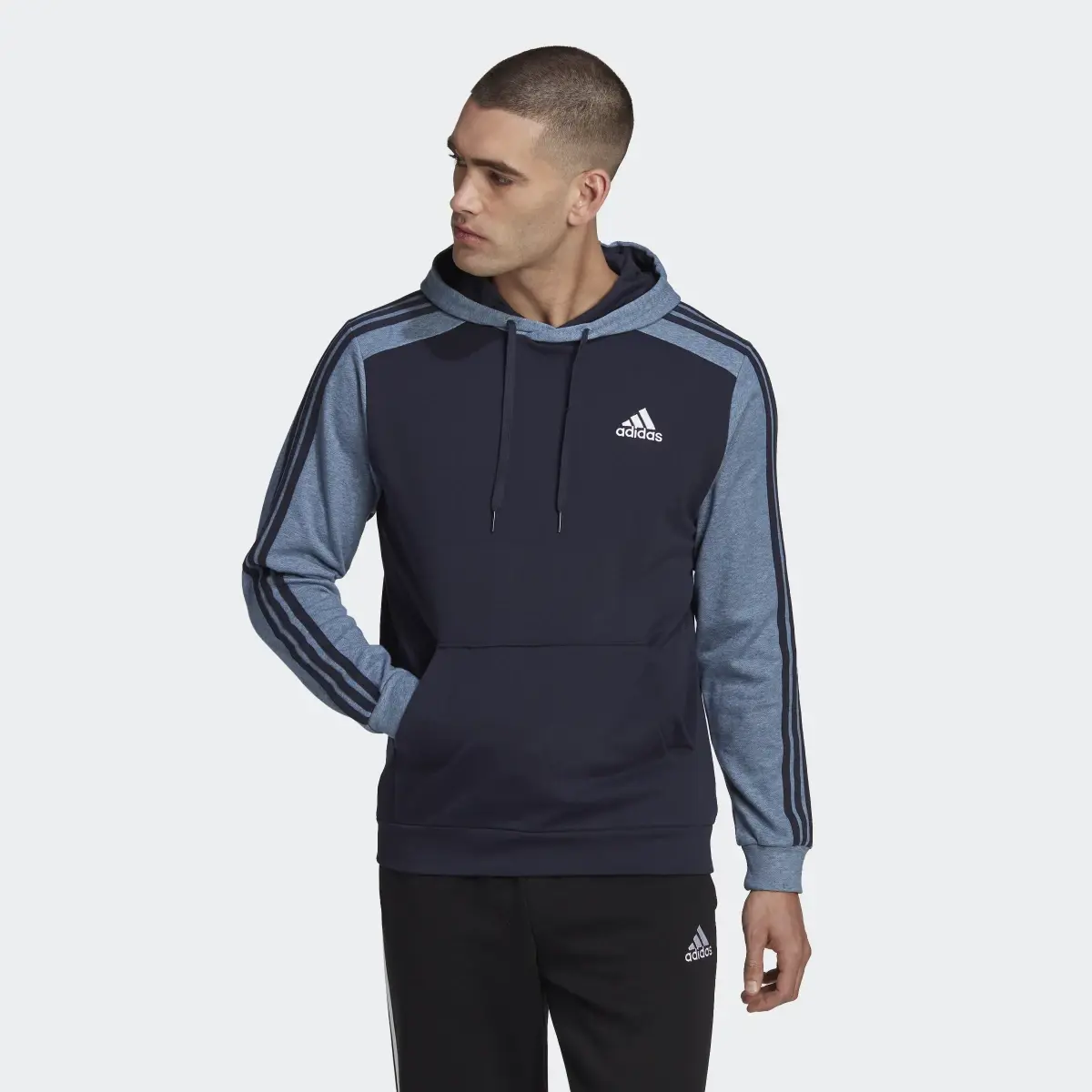 Adidas Essentials Mélange French Terry Hoodie. 2
