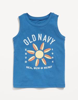 Old Navy Logo-Graphic Tank Top for Toddler Boys blue