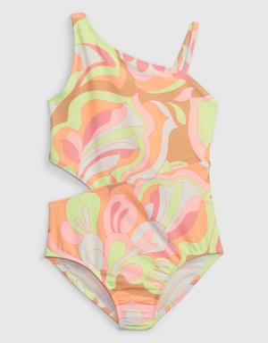 Kids Cutout Swim One-Piece multi