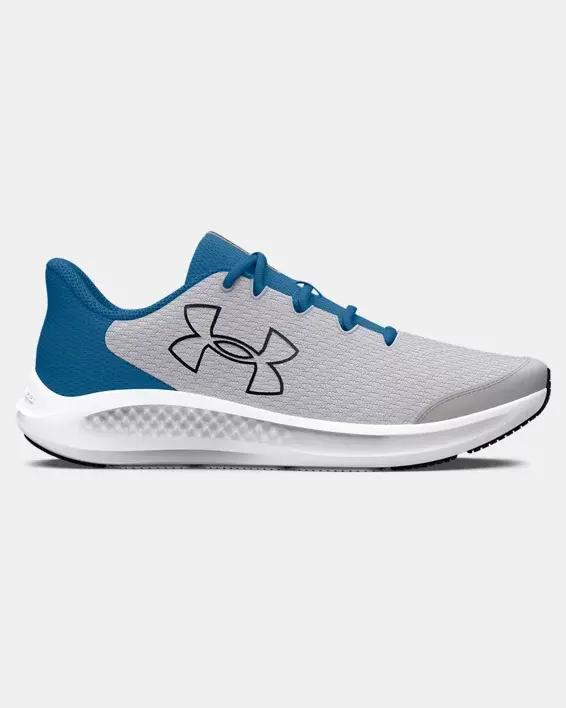 Under Armour Boys' Grade School UA Charged Pursuit 3 Big Logo Running Shoes. 1