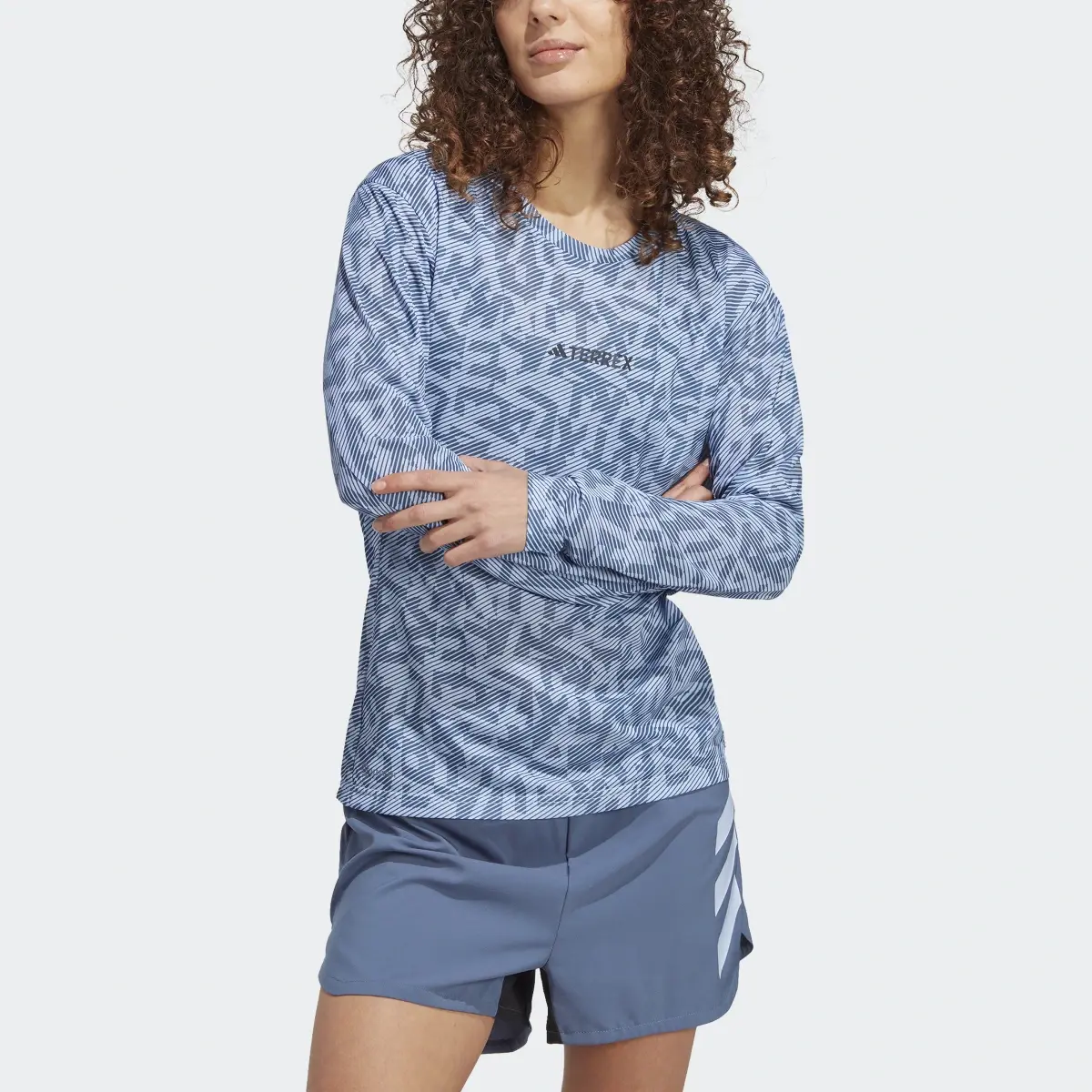 Adidas Terrex Trail Running Long Sleeve Tee. 1