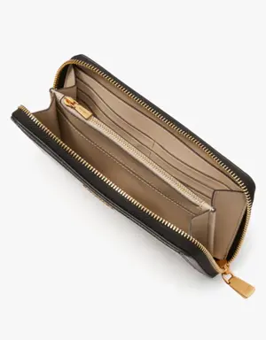 Morgan Colorblocked Zip-around Continental Wallet