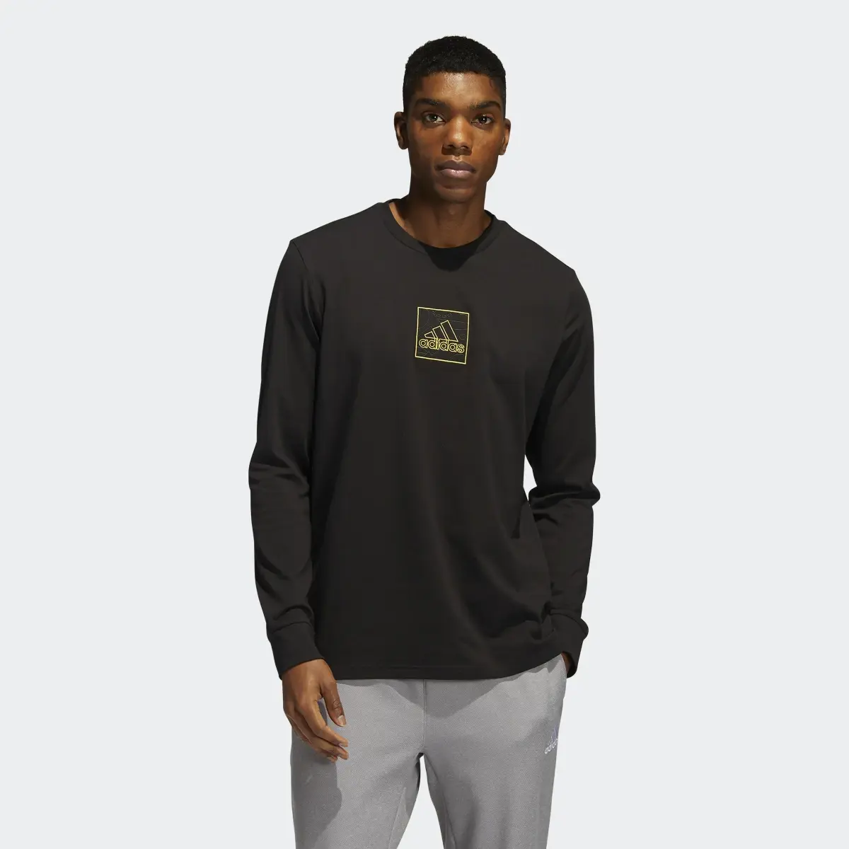 Adidas Embroidery Graphic Long Sleeve Tee. 2