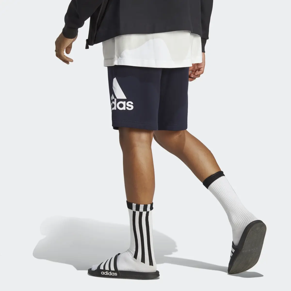 Adidas Essentials Big Logo French Terry Shorts. 2