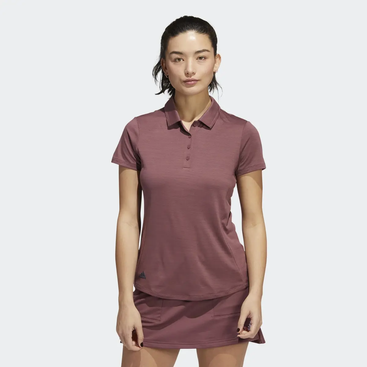 Adidas Space-Dyed Short Sleeve Polo Shirt. 2