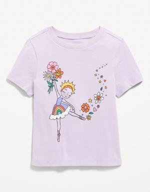 Old Navy Unisex Short-Sleeve Graphic T-Shirt for Toddler purple