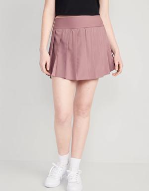 Old Navy High-Waisted StretchTech Pleated 2-in-1 Skort for Women pink